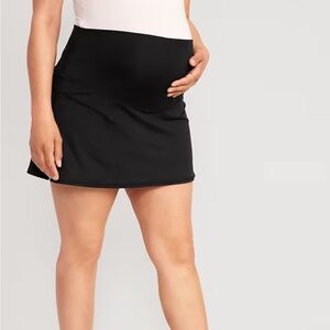 Old Navy Black Maternity Skort